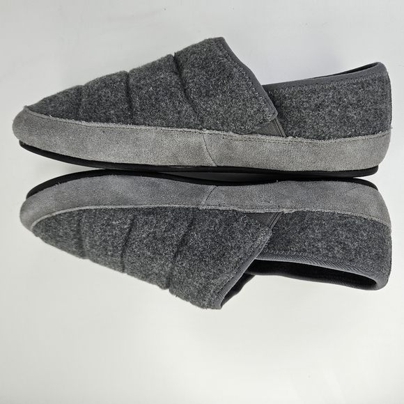 Vince Mens Harlow Heather Gray Fabric Suede Padded Loafer Slippers Sz 7.5 - Picture 7 of 11